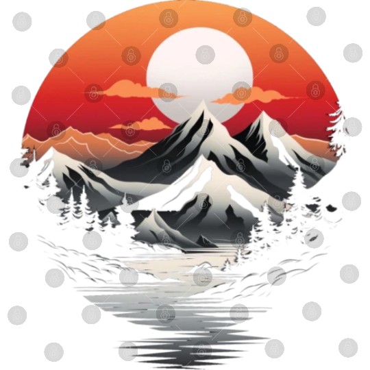 Mountain Glow Apparel: Sunrise Serenity Edition Digital Files