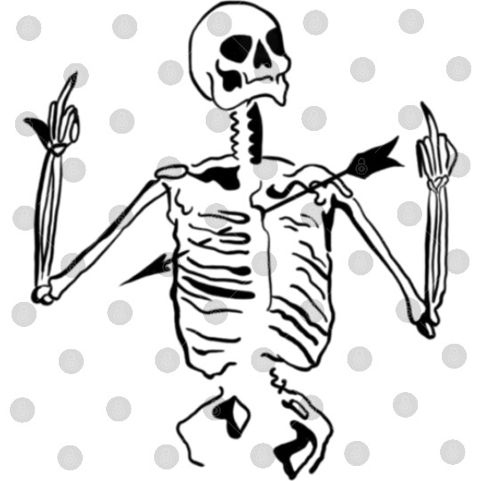 Skeleton pierced Fuck off Digital Files