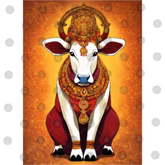 hindu cow goddes art Digital Files