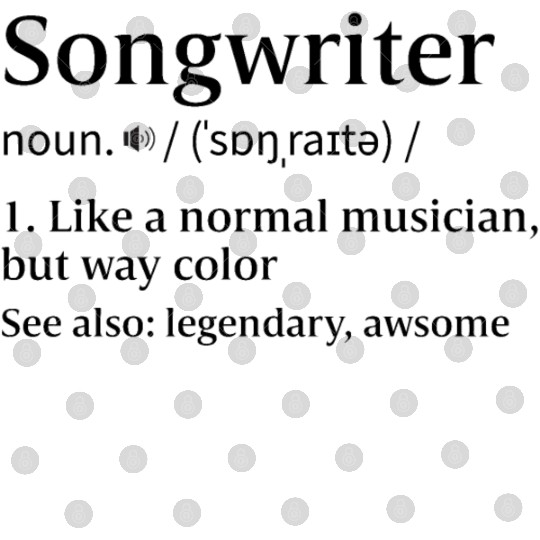 songwriter Definition Song Writer Singer Artist Digital Files