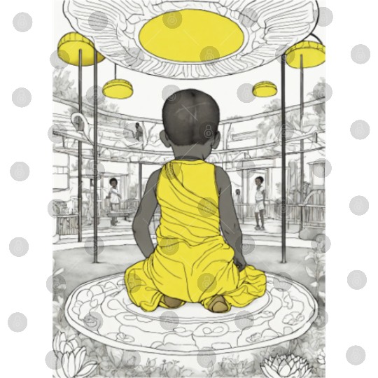 coloring book african children art Digital Files