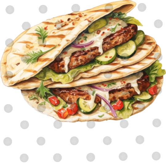 Greek Gyros With Tzatziki Sauce Digital Files