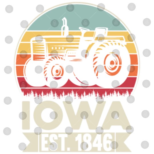 Iowa Vintage Tractor Farmer Gifts Digital Files
