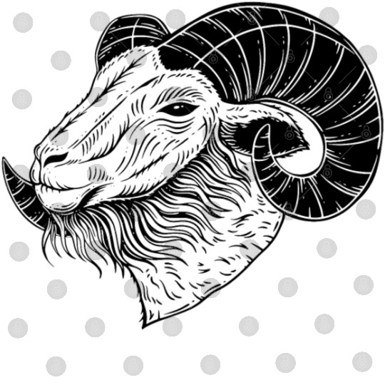 Baphomet Goat Devil Horn Head Digital Files