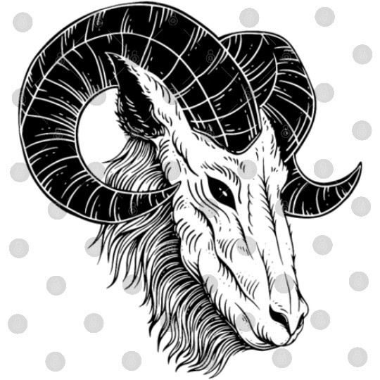 Dark Devil Baphomet Goat Head Digital Files