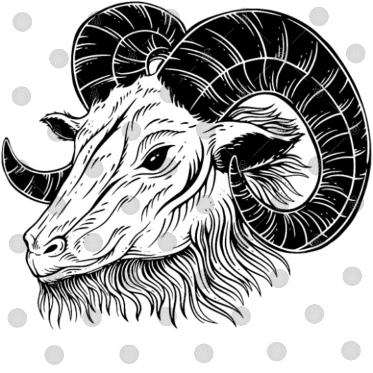 Baphomet Goat Horn Art Digital Files