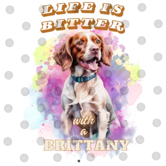 Surrealism Starry Night Brittany Spaniel Dog Digital Files