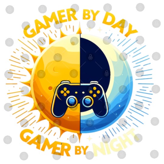 Gamer by day gamer by night Day/Night Gamer Digital Files