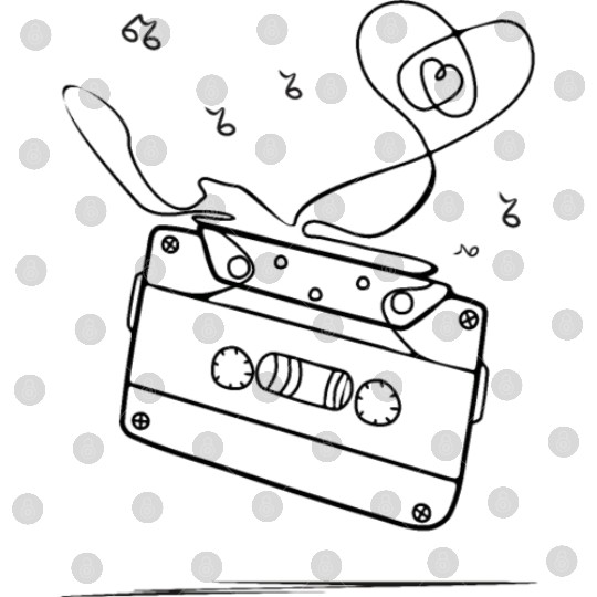 old cassette tape with love Digital Files