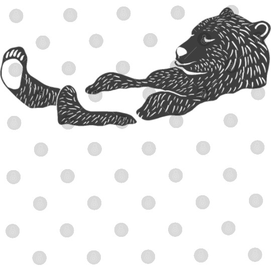 bathing grey bear Digital Files
