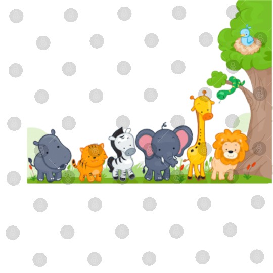 Multi zoo animals lion giraf elephant Digital Files