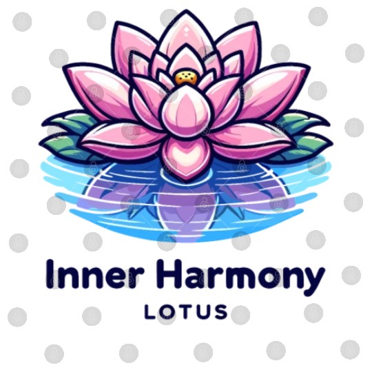 nner Harmony Lotus - Serene Water & Flower Design Digital Files