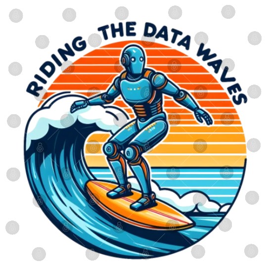 Surfer Robot: Riding the Data Waves Digital Files
