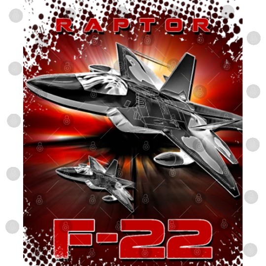 F-22 Raptor Fighterjet Us Air Force Warbird Digital Files