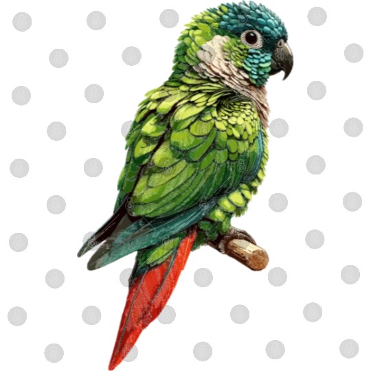 Green Cheek Conure Cute Conure Parrot Digital Files