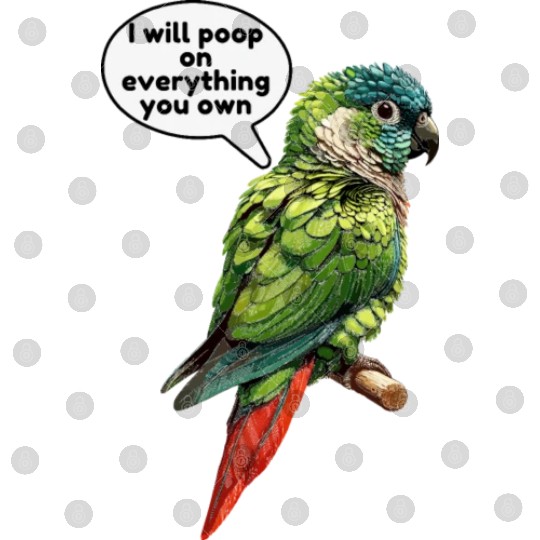 Green Cheeked Conure meme funny Digital Files