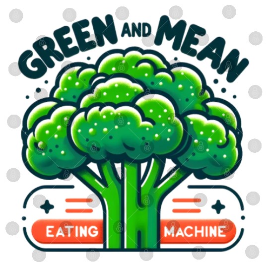 Broccoli: Green and Mean Eating Machine Digital Files