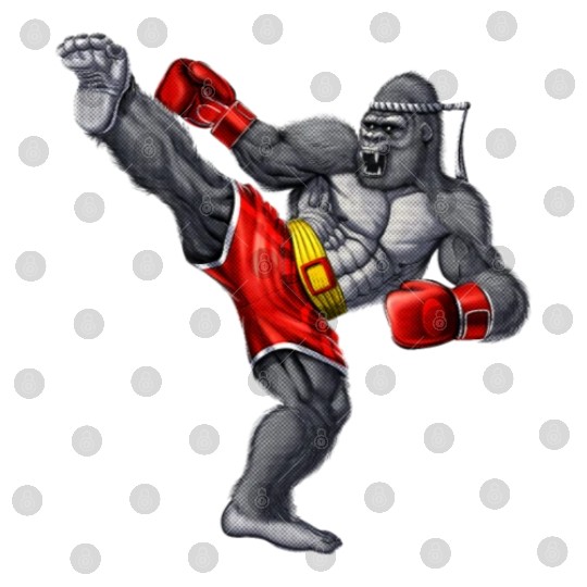 Gorilla Muay Thai Fighter Digital Files