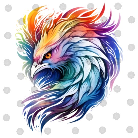 Cool Colorful Watercolor Phoenix Digital Files