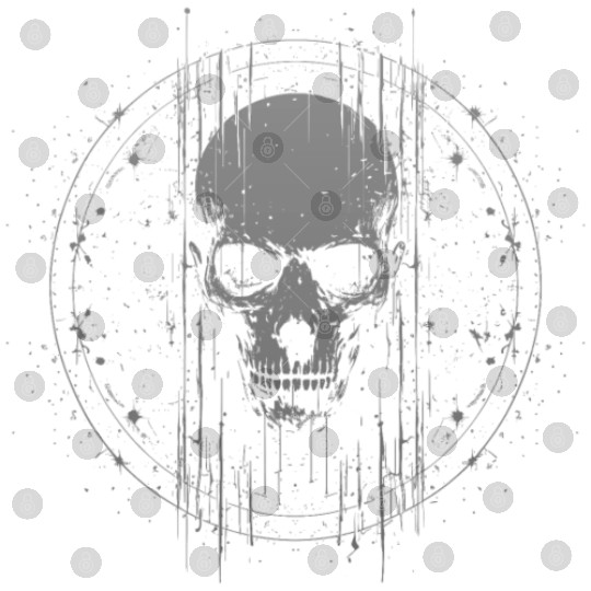 Skull Circle Dark 3 Digital Files