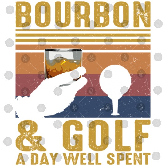 Bourbon Golf Funny Golfer Bourbon Lover Digital Files
