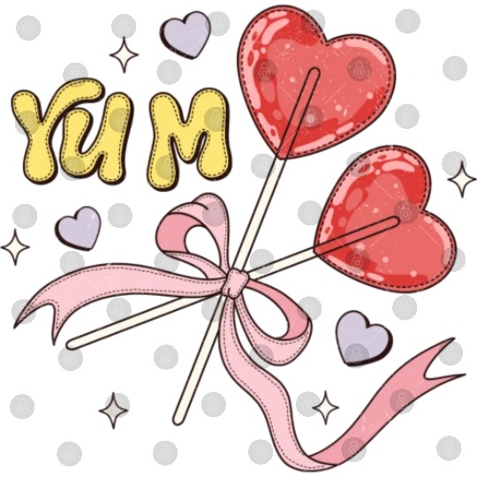 Valentine's Day Heart Lollipop Digital Files