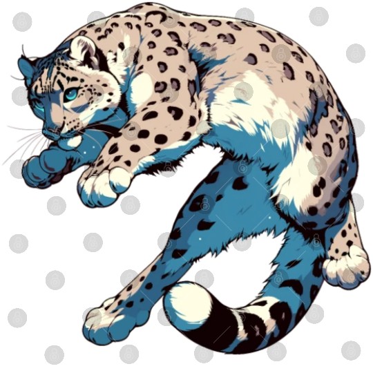 Snow Leopard Leopard White Leopard Digital Files