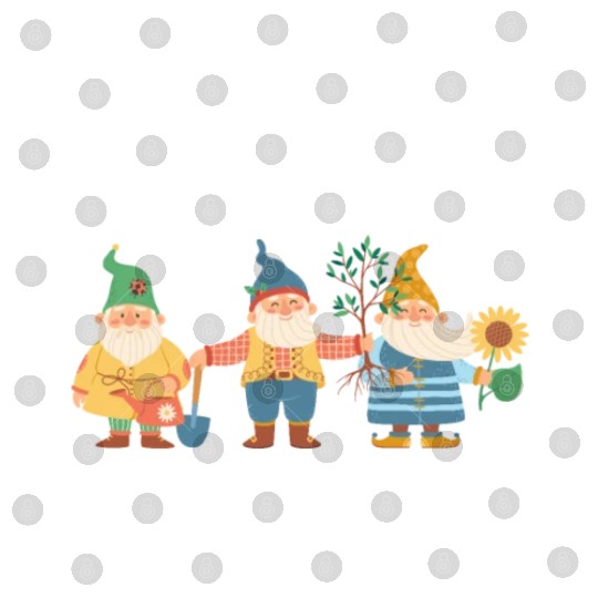Garden Gardener Gnomes Digital Files