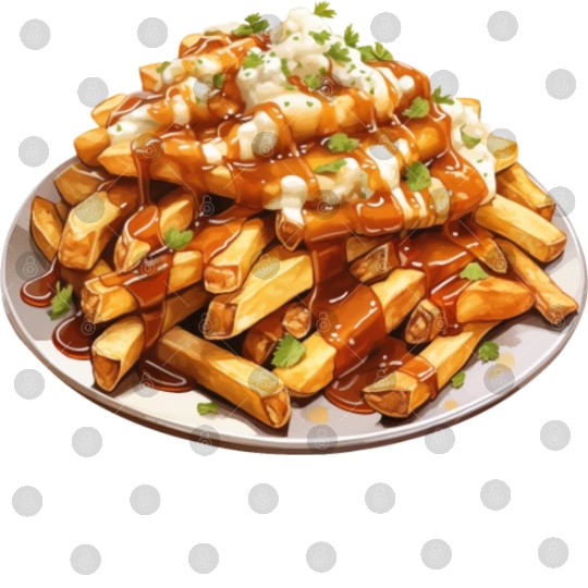 Canadian Poutine - Fries, Gravy and Cheese Digital Files