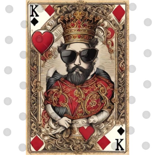 Mens King of Hearts Digital Files Cool Digital Files for Guys