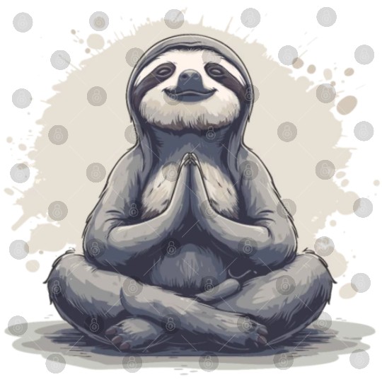 Sloth Yoga Relaxation Chill Chilling Gift Digital Files