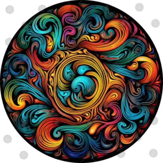 Abstract Spectrum Spiral Digital Files