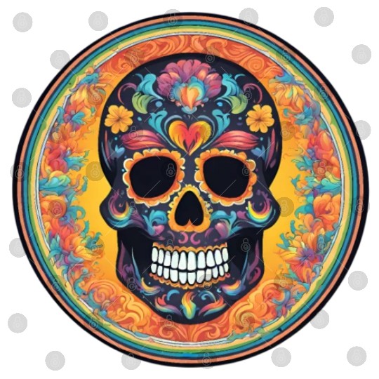 Sugar skull rainbow Digital Files