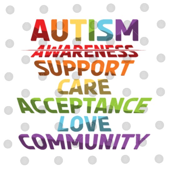 Autism Support Care Acceptance Love Community Digital Files