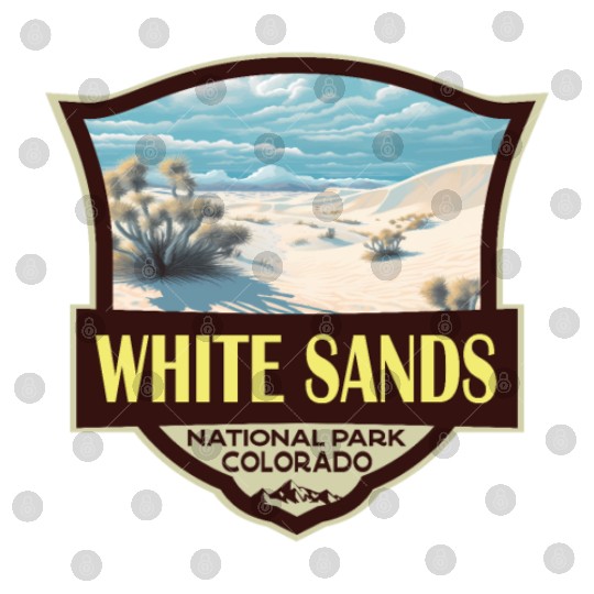 White Sands National Park Illustration Travel Art Digital Files