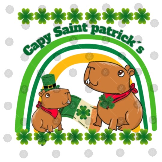Capybara saint Patrick´s day Digital Files