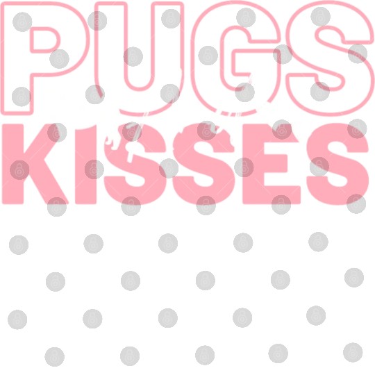 Pugs & Kisses Pink Digital Files
