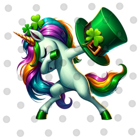 St Patricks Day Girls Women Unicorn Lepricorn Digital Files