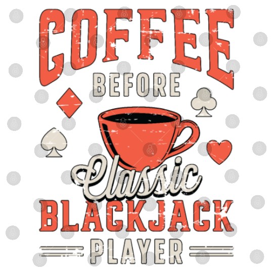 Classic Blackjack Coffee Card Player Coffee Lover Digital Files