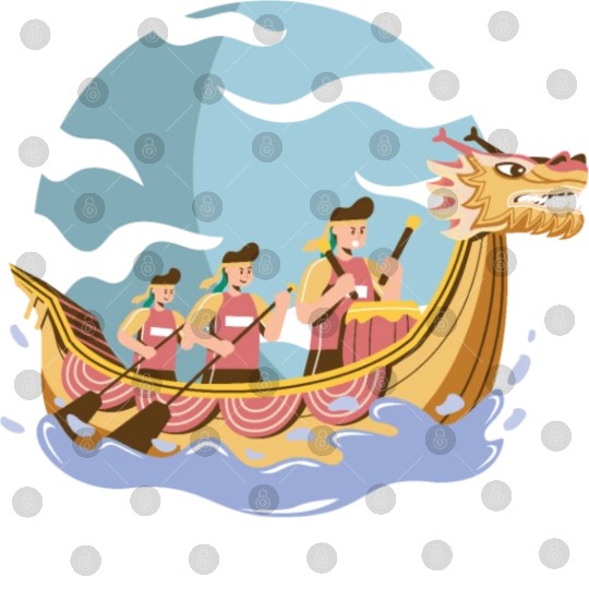 Chinese Dragon Boat Dragon Boat Racer Gift Digital Files
