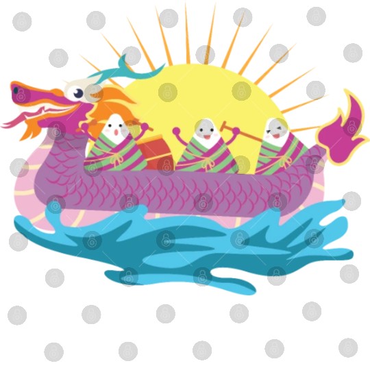 Chinese Dragon Boat Chinese Gift Digital Files