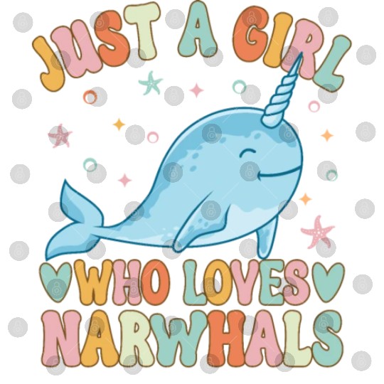 Narwhal Girl Narwhal Lover Digital Files