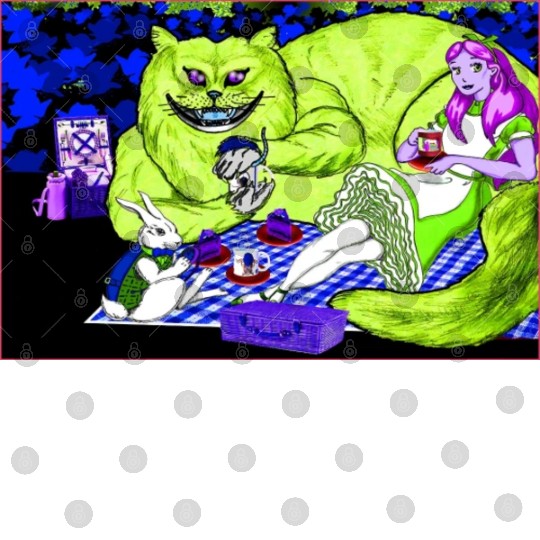 Alice in Picnic land Black (Light Version) Digital Files