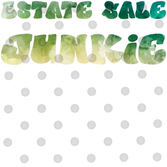 Estate Sale Junkie yellow watercolor Digital Files