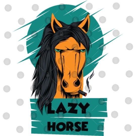 Horse Smoking Cigar - Funny Equestrian Digital Files