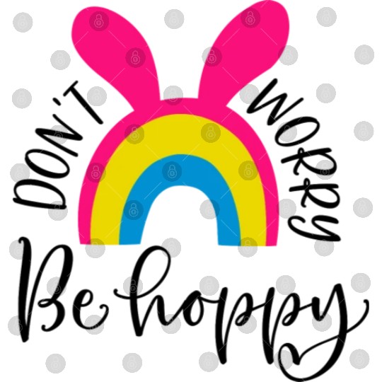 dont worry be hoppy.happy spring. EASTER Stickers Digital Files