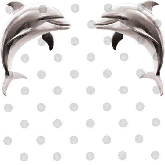 Two dolphins facing each other Digital Files