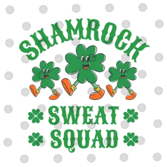 Shamrock Sweat Squad Workout Funny Digital Files