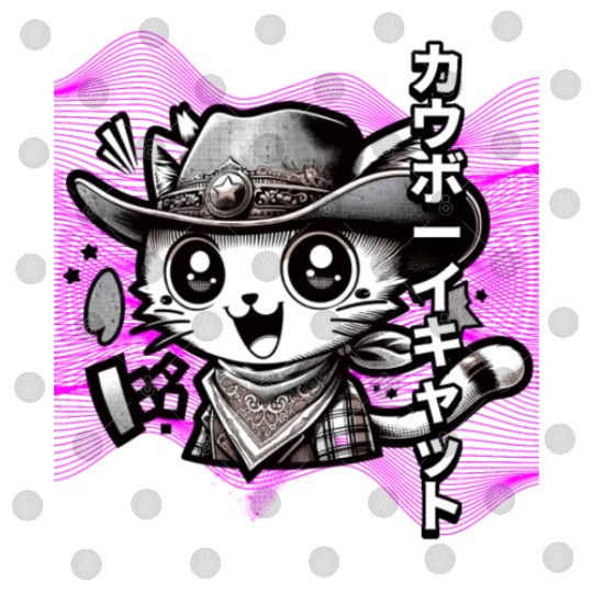 Yeehaw Meow: Manga Cowboy Cat Extravaganza Digital Files