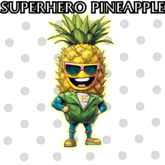 Superhero Pineapple Digital Files
